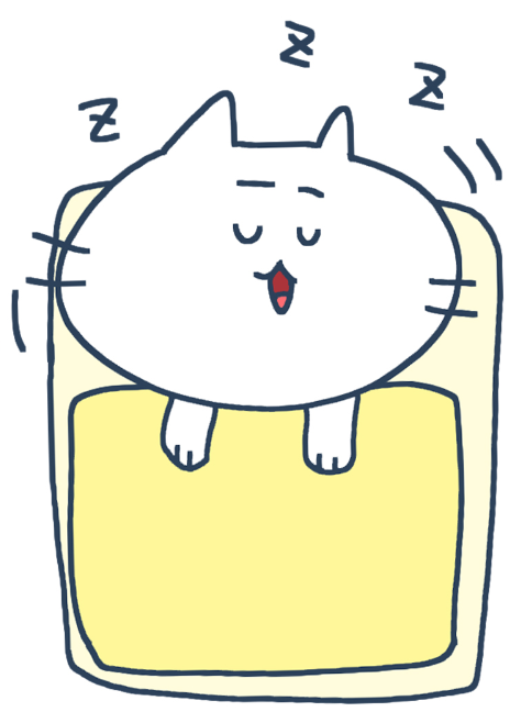 ぐっすり眠る様子